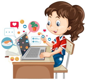 Illustration of a Kid on How to Make Money Online