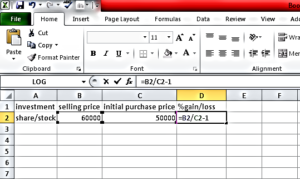 investment calculator for gain and loss